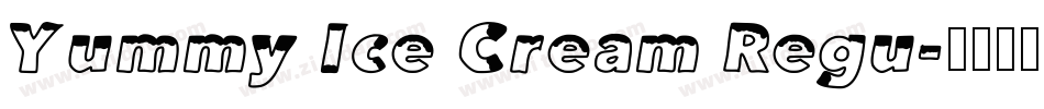 Yummy Ice Cream Regu字体转换
